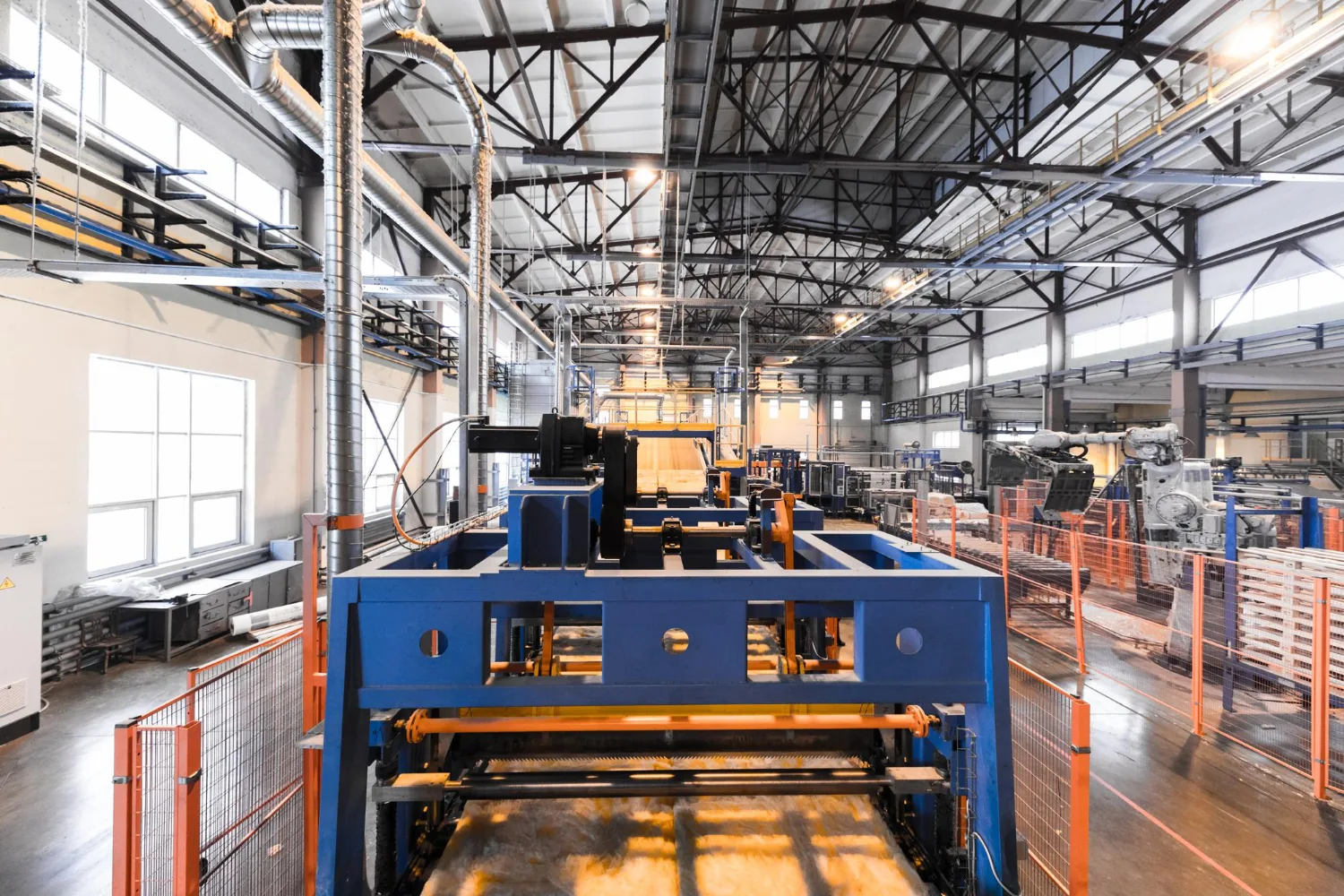 Industrial CNC machinery and manufacturing equipment.